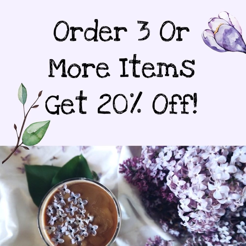 Bundle 3 Or More From Me & Get 20% Off!